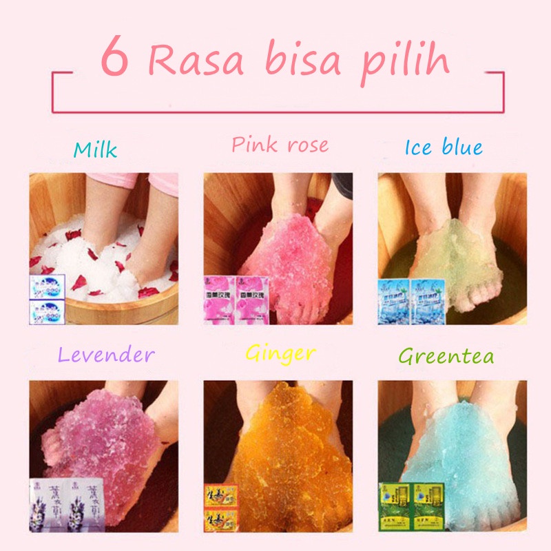 MSY JELLY FOOT SPA PEDICURE / JELLY DETOX TREATMENT PEDICURE foot bath salt spa penghilang bau kaki