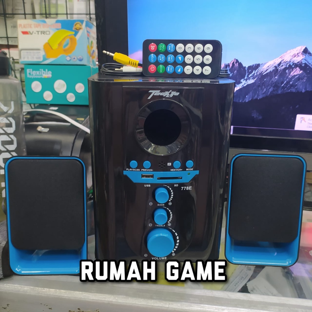 Speaker Active Bluetooth GMC Teckyo 778E Multimedia Audio Speaker