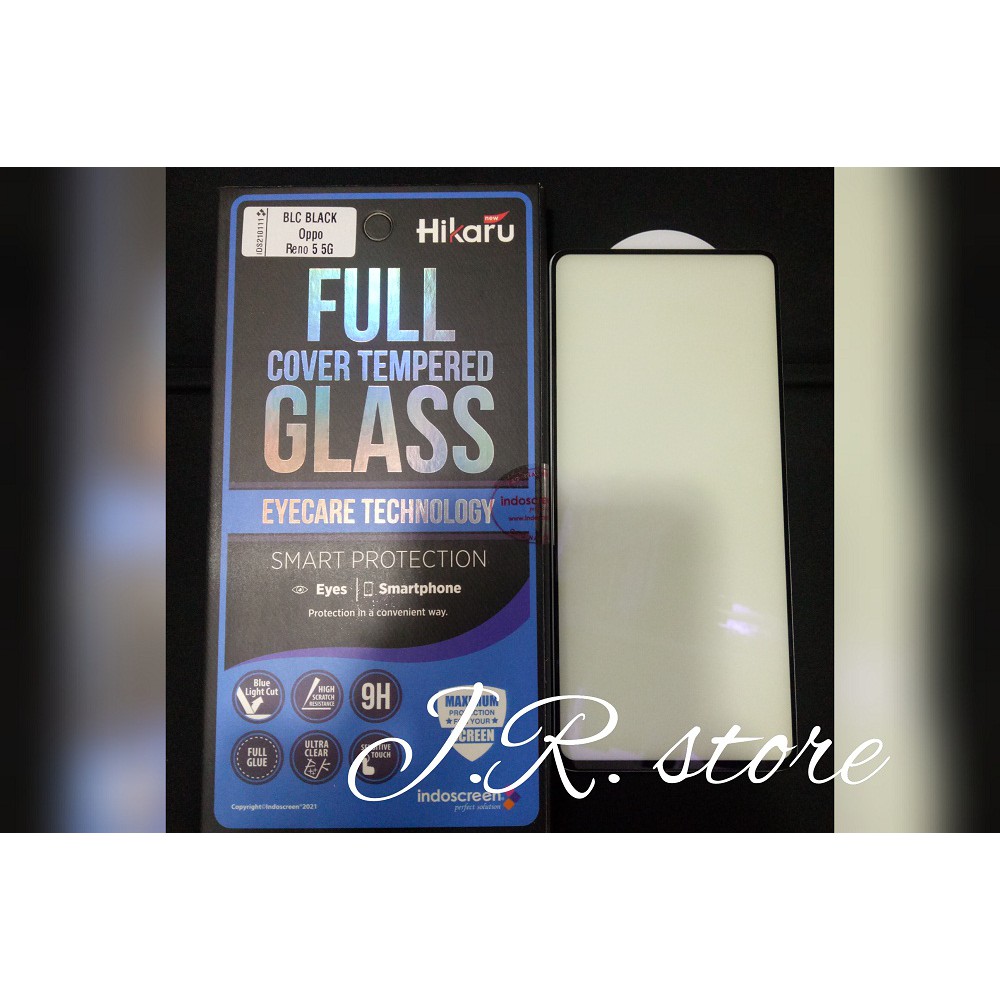 Tempered Glass FULL OPPO RENO 5 5G tempered glass eyecare hikaru