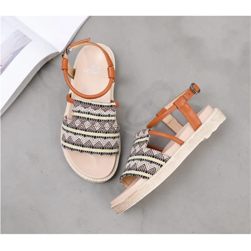 Wedges Sandal NABILLA Batik / Sanda Wanita Tali WDS 141