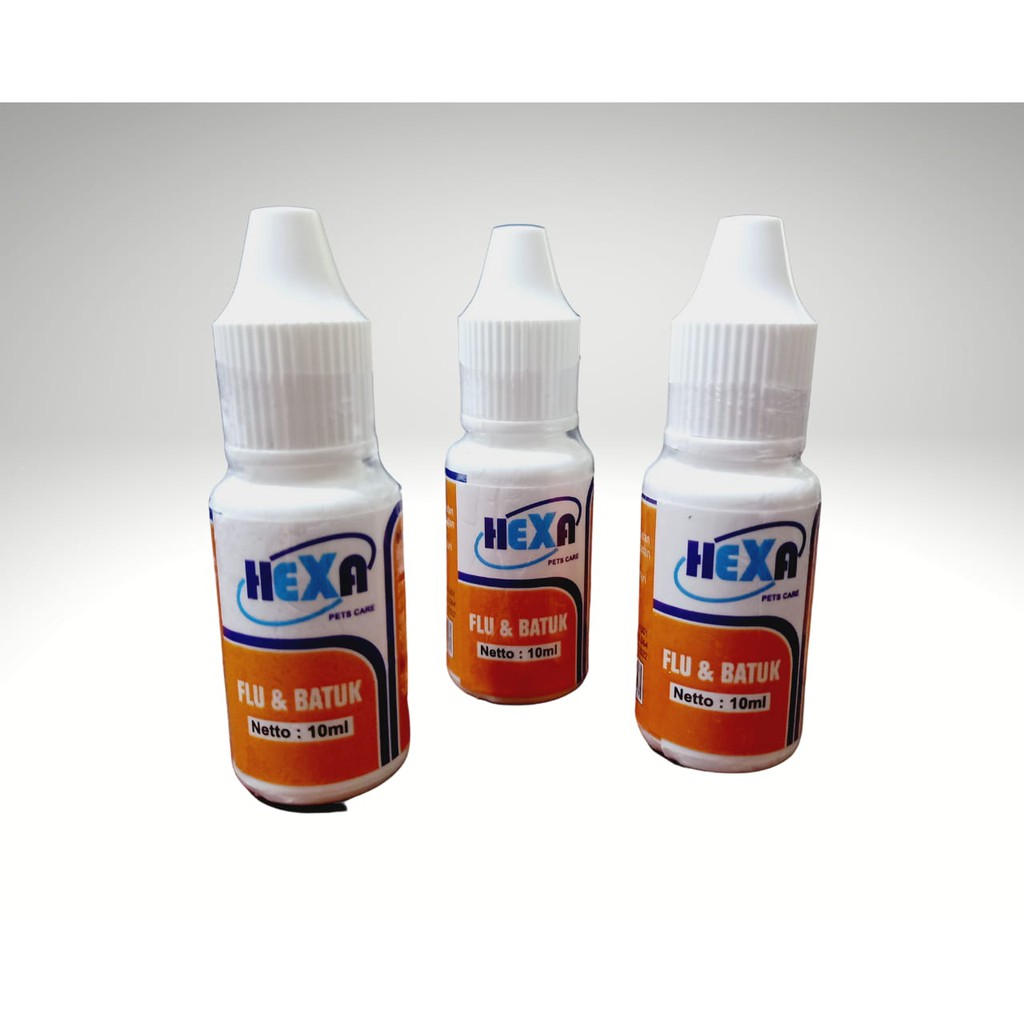 Hexa Obat Flu dan Batuk 10 ml - Untuk Kucing &amp; Anjing