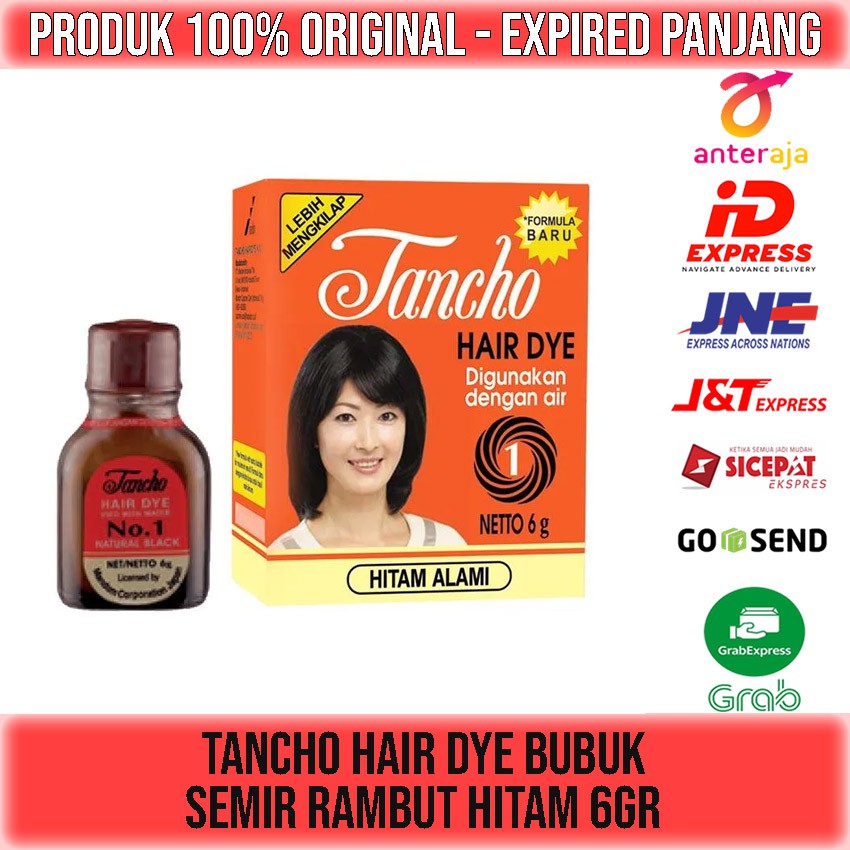 TANCHO BUBUK HAIR DYE 6gr SEMIR RAMBUT HITAM