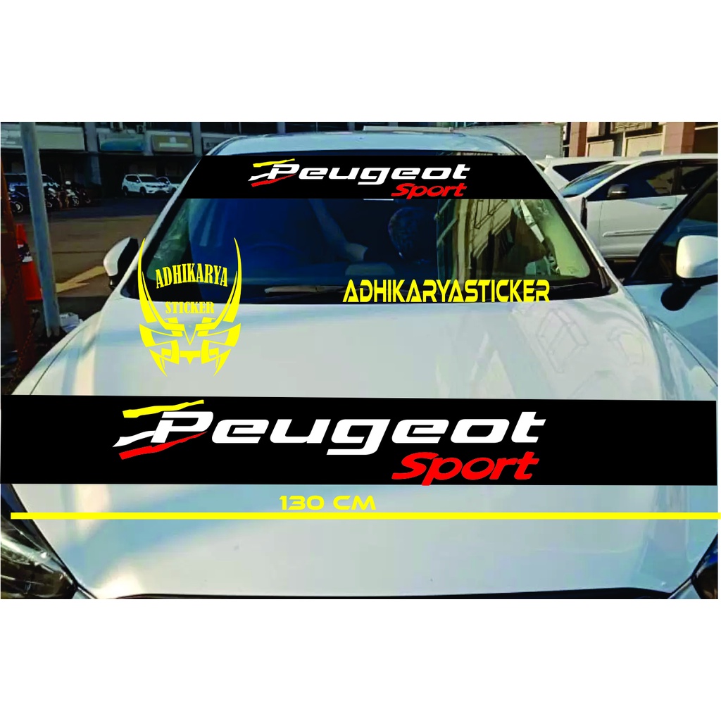 STIKER KACA MOBIL STICKER KACA MOBIL PEUGEOT SPORT STIKER PEUGEOT SPORT STIKER KACA MOBIL SPORT