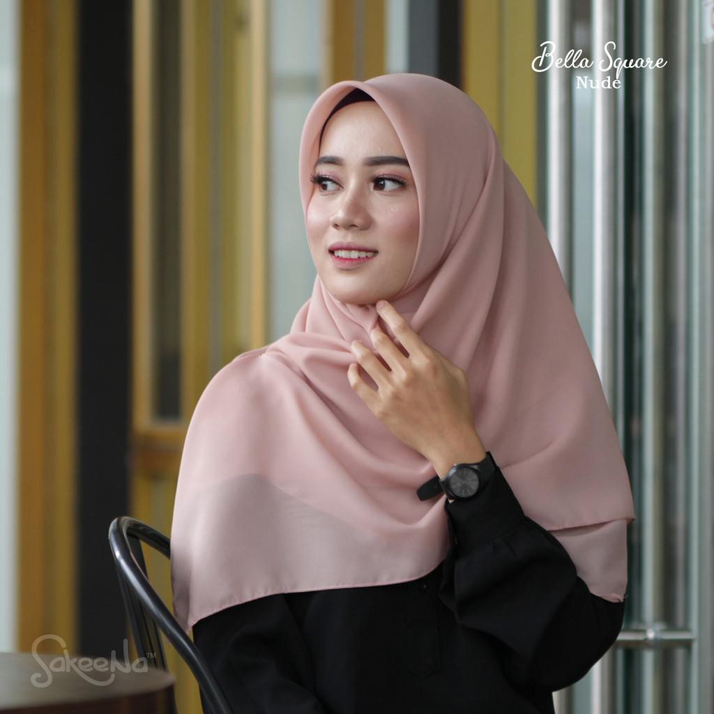 Cod Jilbab Bella Square Nude