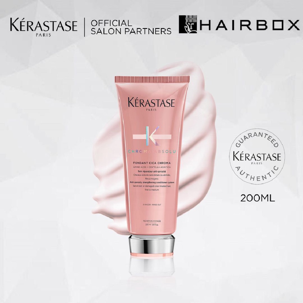 Kerastase Fondant Cica Chroma 200ml Conditioner Rambut Diwarnai