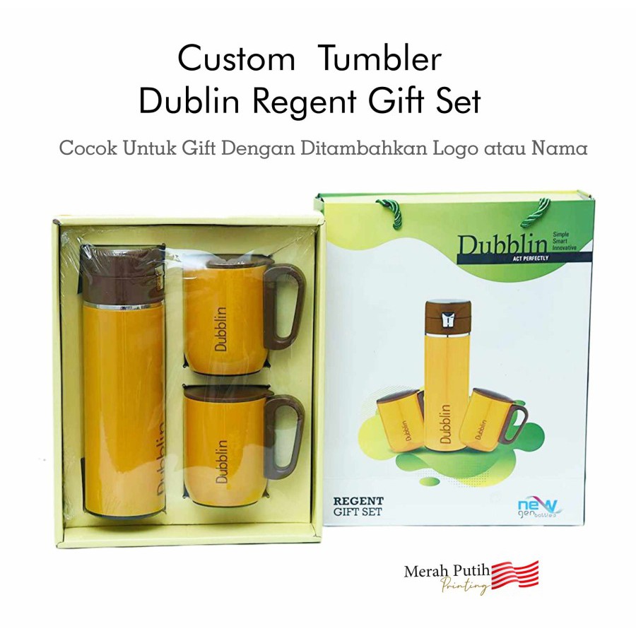 Custom Tumbler Dublin Regent Gift Set - Biru
