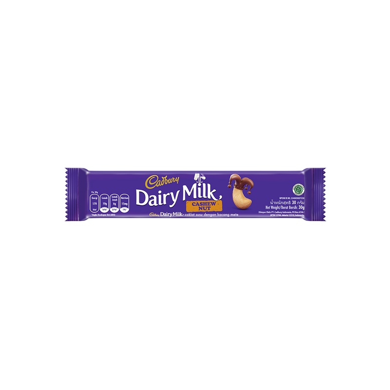 

Cadbury Chocolate Dairy Milk Cashew Nut 30G - Alhanan/04