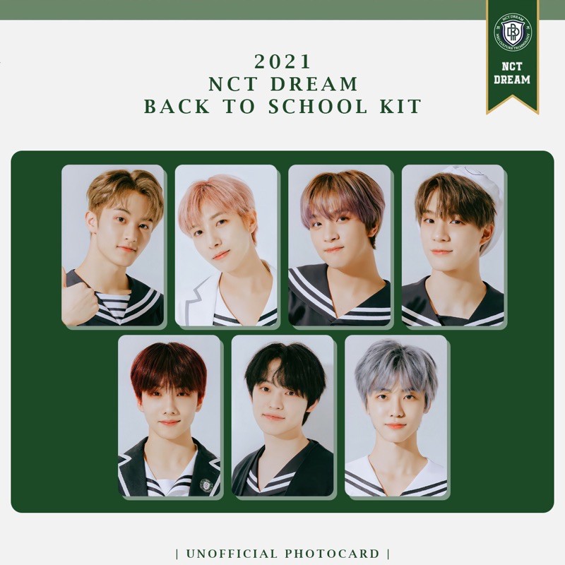 Unofficial Photocard NCT DREAM - 2021 Back to School Kit