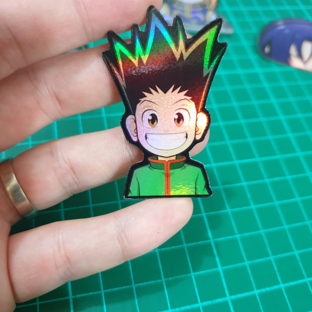 

Sticker Hologram Anime - PSH265- Hunter x Hunter - Gon Half Body