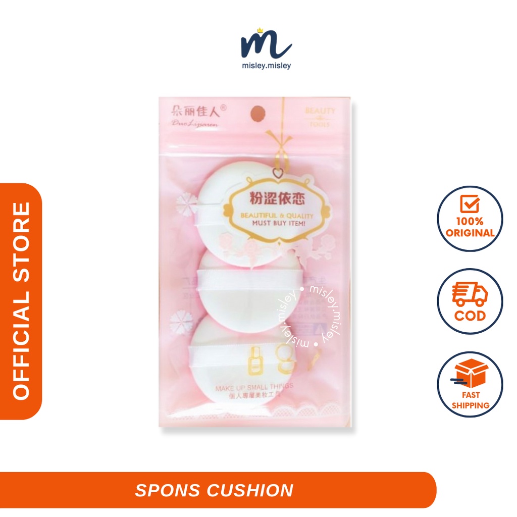 MISLEY - Spons Cushion / Spons Air Puff Cushion / Refill Spons Bedak / Spons Bedak Tabur