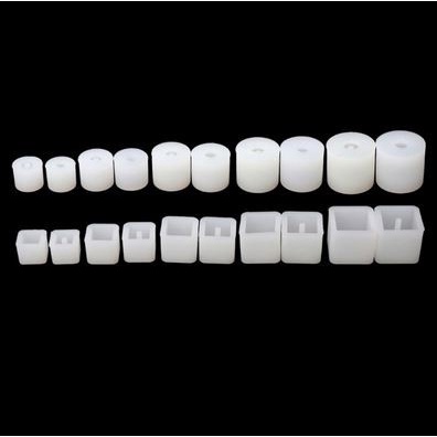 Beads Silicone Molds - Cetakan Beads Bentuk Silinder dan Kubus (4pcs)