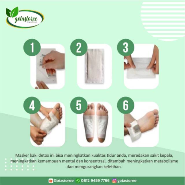 DETOX FOOT | MASKER KAKI | DAPET 4 PCS