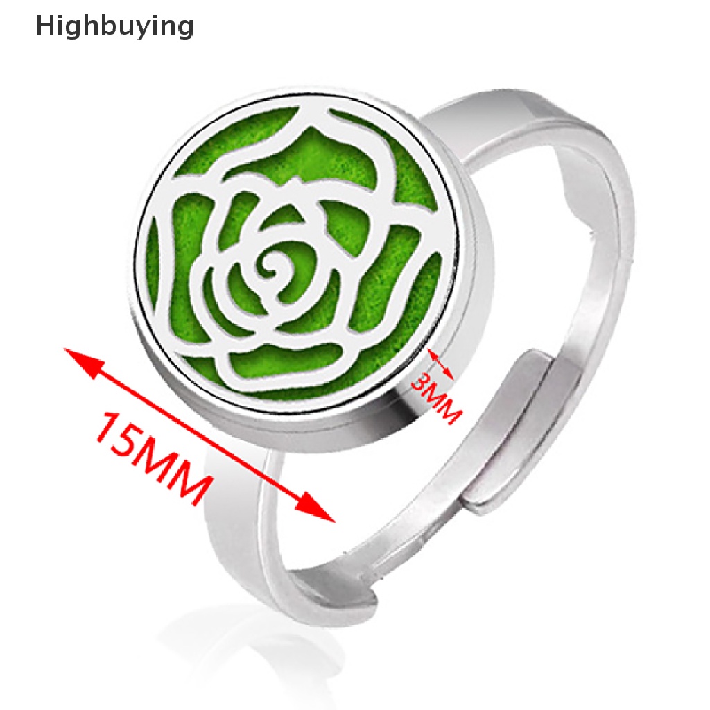 Cincin Model Terbuka Bentuk Hati Sayap Malaikat Bahan Stainless Steel Untuk Hadiah Glory