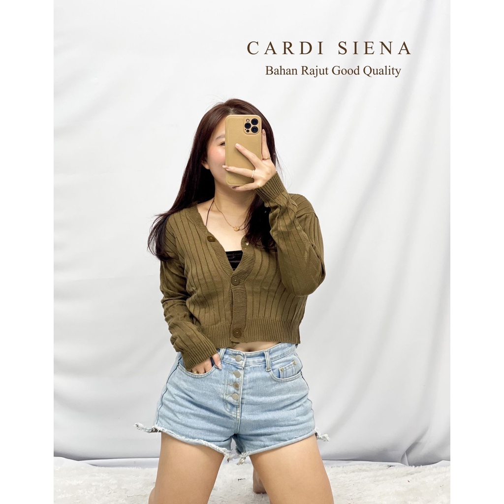 Basic id fashion Cardigan wanita rajut Siena