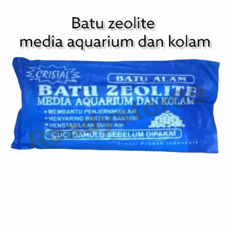 Batu zeolit zeolite batu alam media filter kolam / aquarium ikan