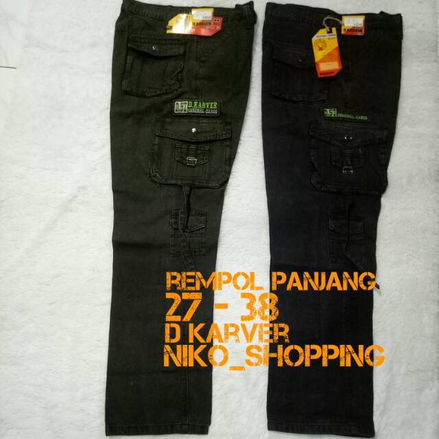 CELANA CARGO PANJANG | D KARVER REMPOL SIZE 27-38
