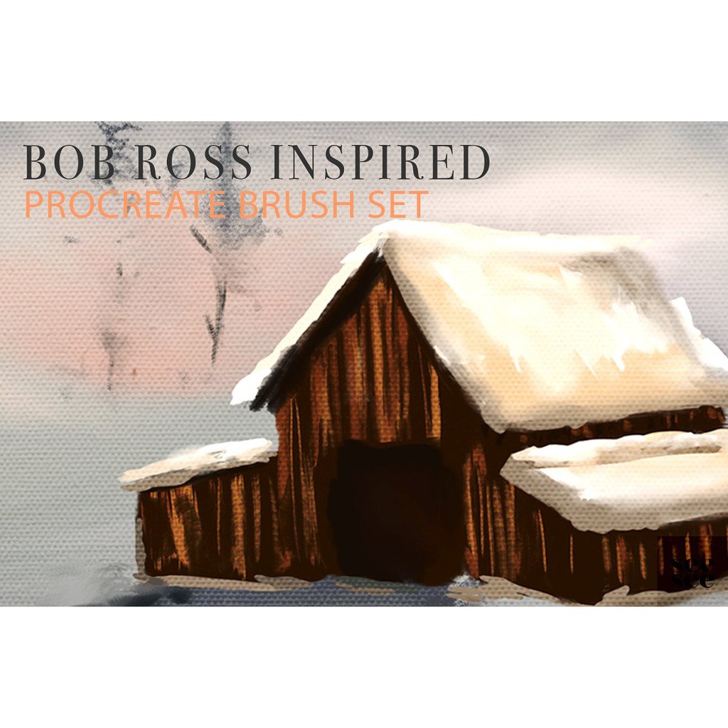 Procreate Brush - Bob Ross Inspired Procreate Brushes