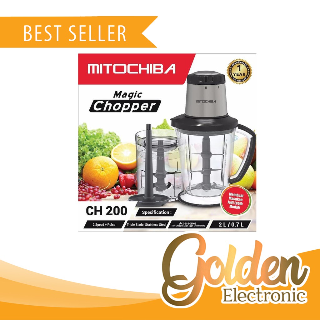 Blender Bumbu &amp; Daging Mitochiba CH-200 Food Chopper Murah Surabaya