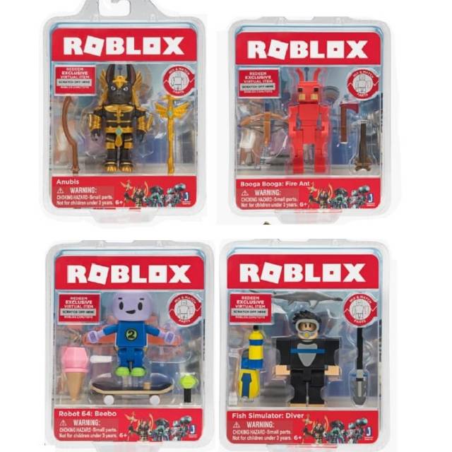 Roblox Anubis Booga Fire Ant Fish Simulator Diver Robot 64 Beebo Original Jazwares Action Figure Shopee Indonesia - roblox robot 64 mix match beebo action figure