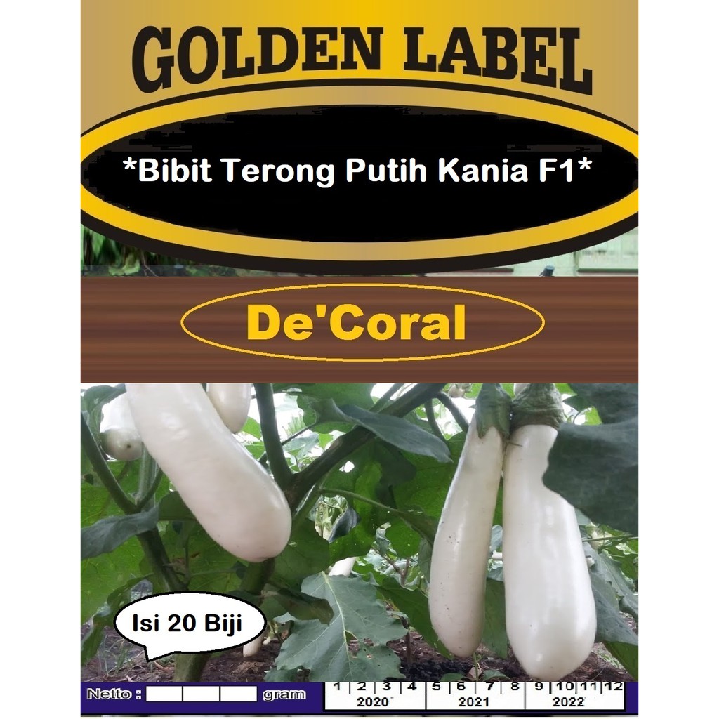 Bibit Terong Putih Kania F1 | Benih Terong Putih Kania F1