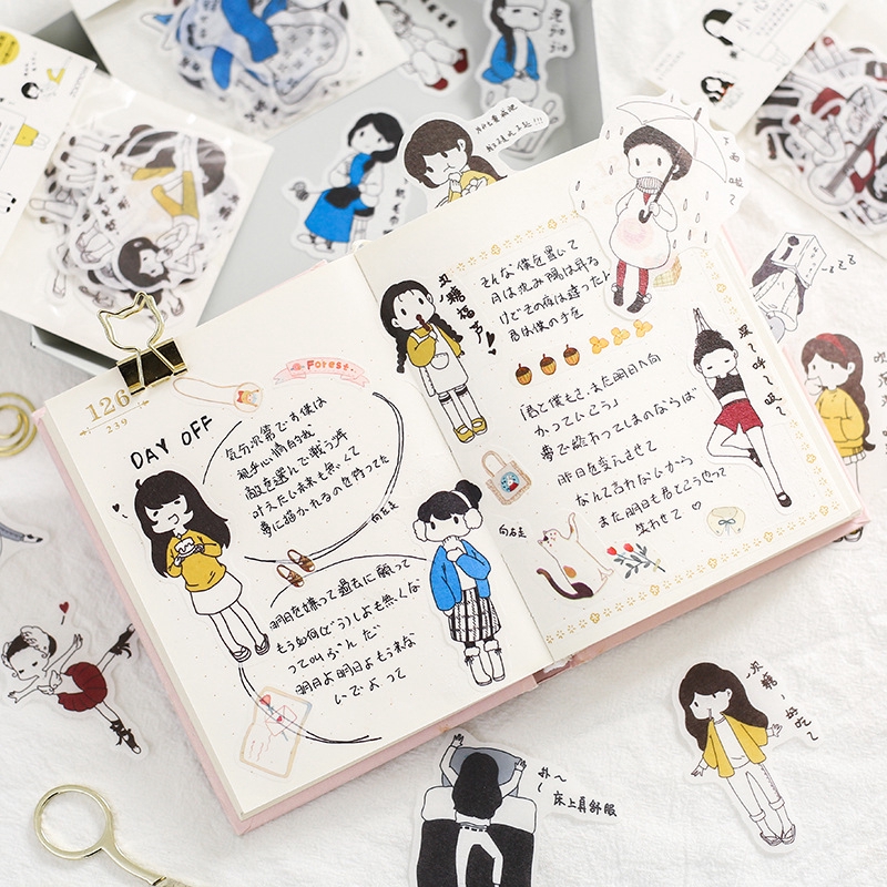 

Stiker Lovely untuk Scrapbook 40Pcs