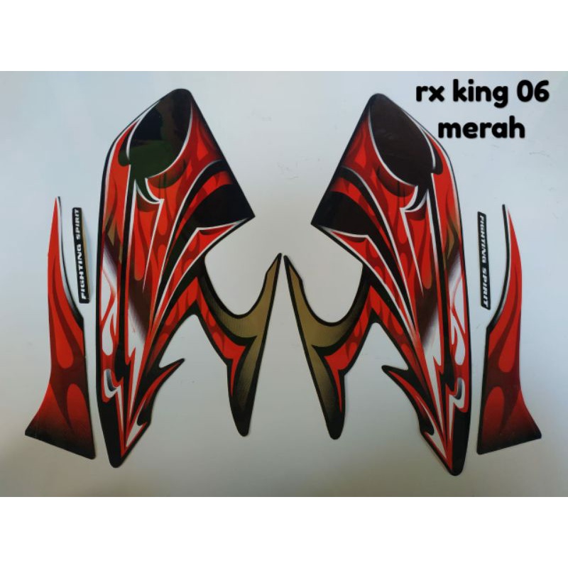 STRIPING MOTOR RX KING TAHUN 2006 WARNA MERAH