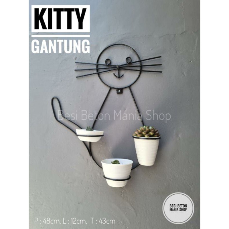 STANDING POT / STANDING POT BESI / RAK KAKTUS / RAK POT BESI / POT BESI / HIASAN DINDING BESI