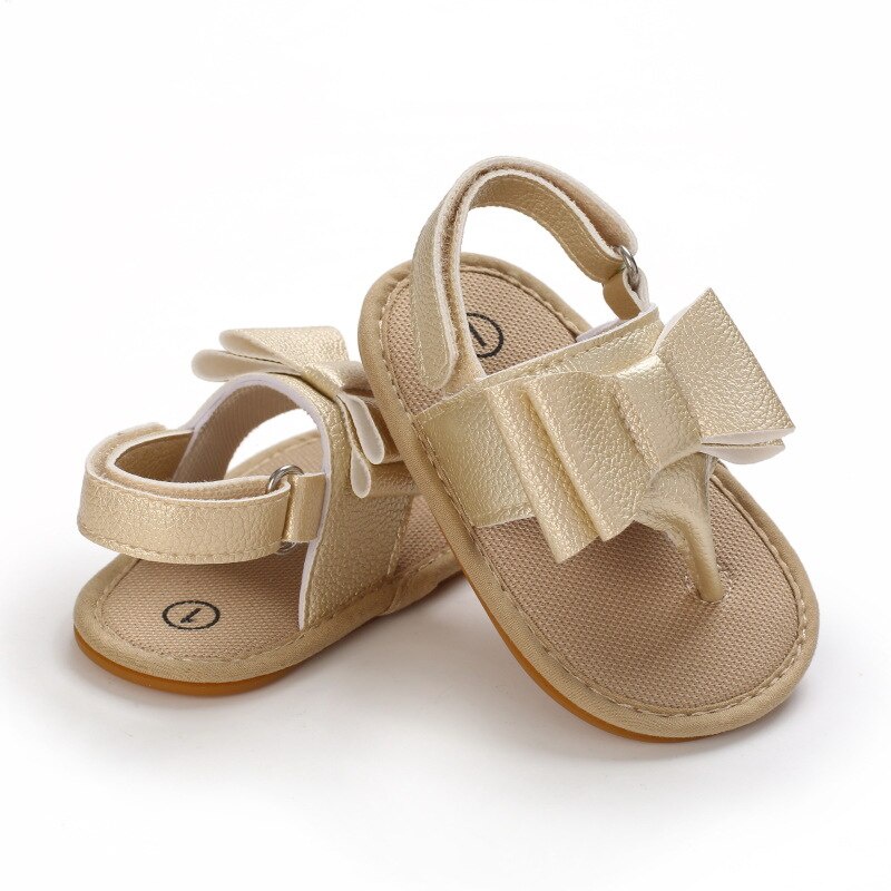 Sandal Bayi Perempuan Umur 0 - 12 Bulan Sepatu Sendal Bayi Sepatu Sandal Anak Bayi Perempuan Murah Umur 0 - 14 Bulan, umur 1 Tahun Gold AK 11