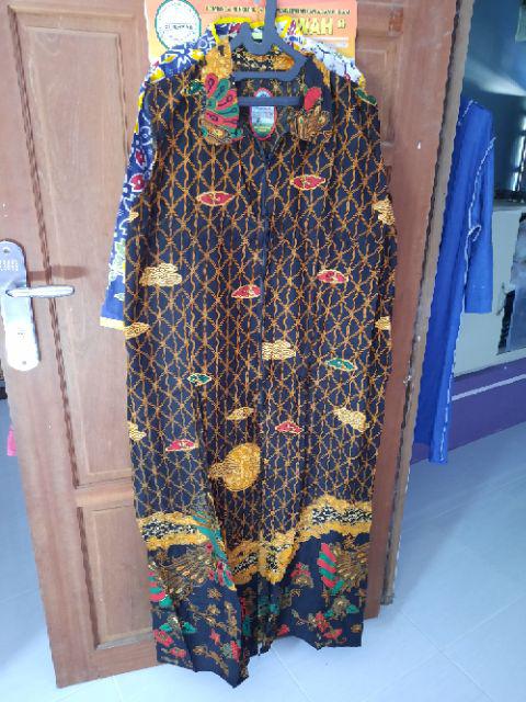 (bisa Couple) Maxi Cardi Jumbo Series Outer Batik Kantoran Wanita Casual Formal Kondangan Katun