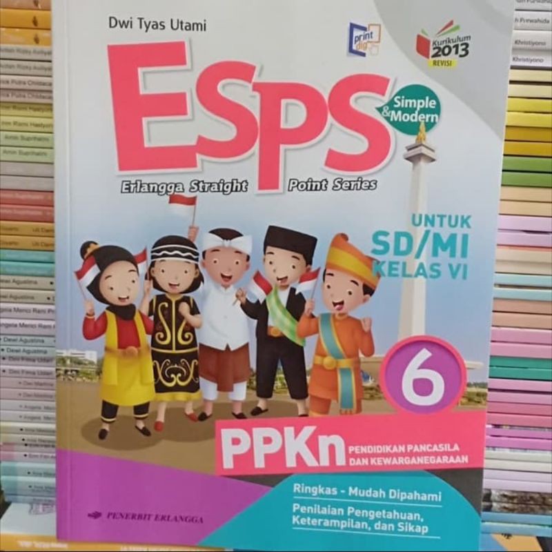 Buku SD ESPS PPkn Kelas 6 Erlangga