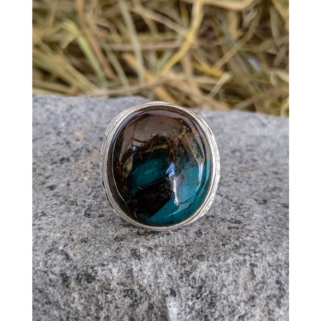 Cincin Bacan Doko Big Size Ring Perak 925 Handmade Ukir
