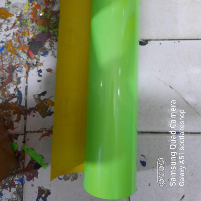Stiker reflektive memantulkan cahaya asahi/sheikolite/solid/transign-LIGHT GREEN