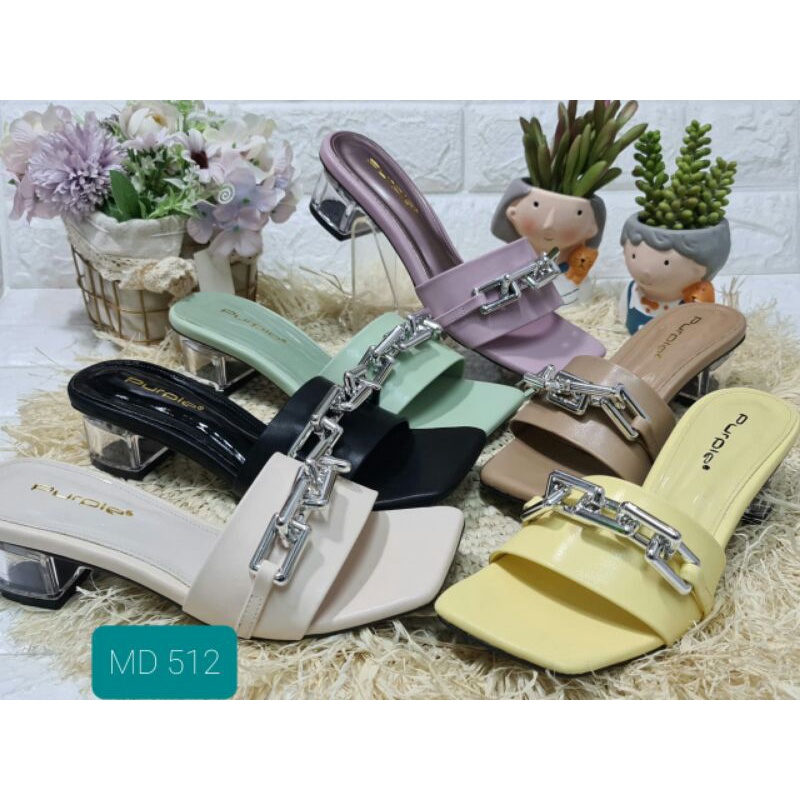 SANDAL HAK KACA PURPLE