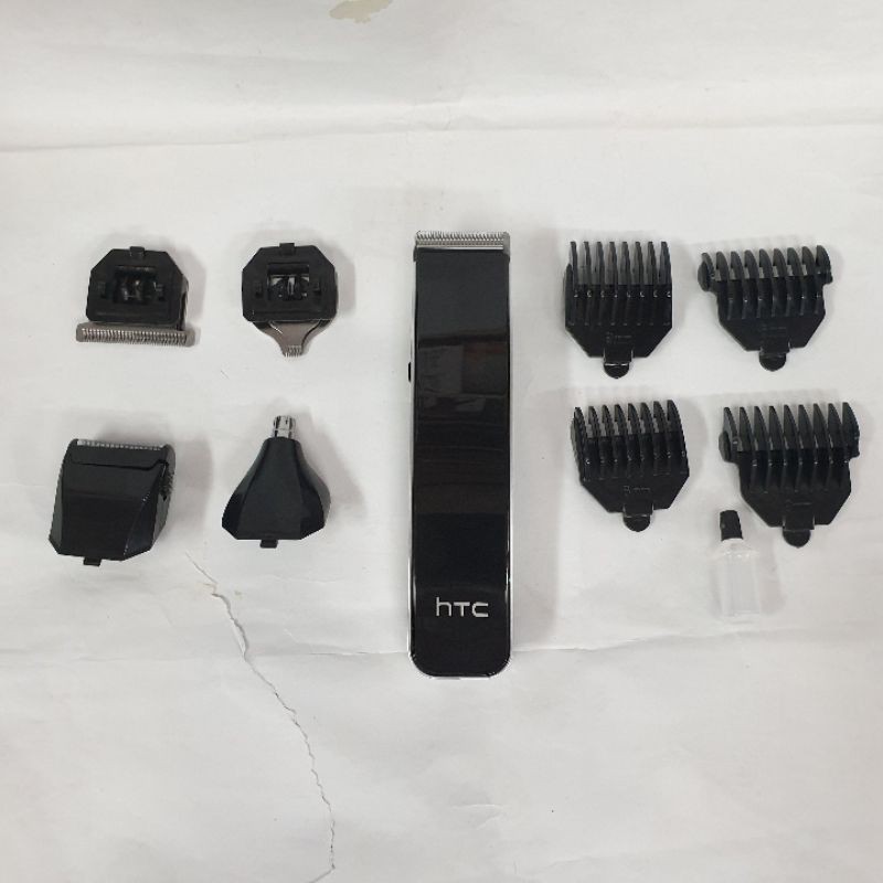 Alat Mesin Cukur Rambut Htc 1201 5in1 Kumis Jenggot Bulu Hidung MultiGroom  Hair Clipper Murah Cas