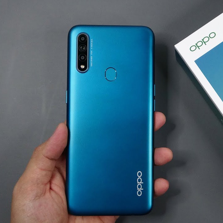 OPPO A31 hp ram 4/128GB smartphone 8MP+12MP kamera 6.5inches water drop screen LTE network-Blue