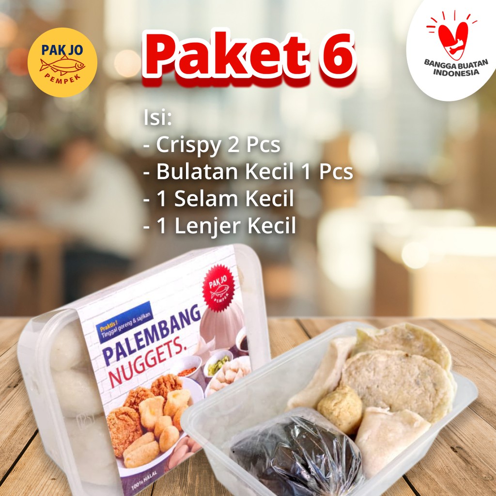 

Pempek Pak Jo (Paket 6)/Pempek Pakjo/Pempek Palembang