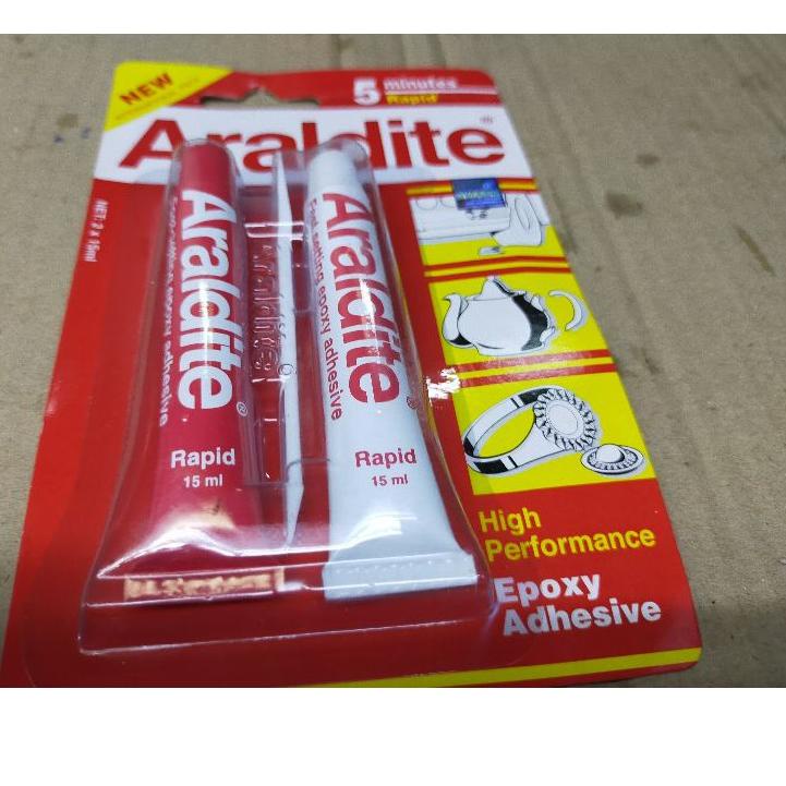 

lem ePoxy besi araldite merah putih ,.