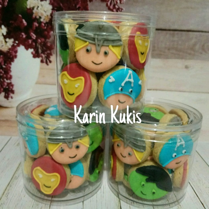 

Kukis Hias, Kukis Karakter, Fancy Cookies, Hampers Baby Avenger