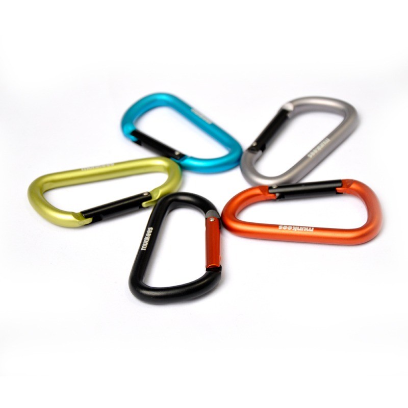 Carabiner Munkees 3208 D-Shape Aluminium 8cm