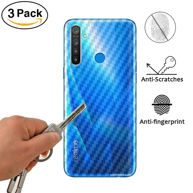 Realme 6i /6 Pro Realme 5i 5 Pro Realme 3 C11 C3 C2 XT Reno 2F Reno 3 Ultra Thin Carbon Fiber Back Film Rear Sticker BY