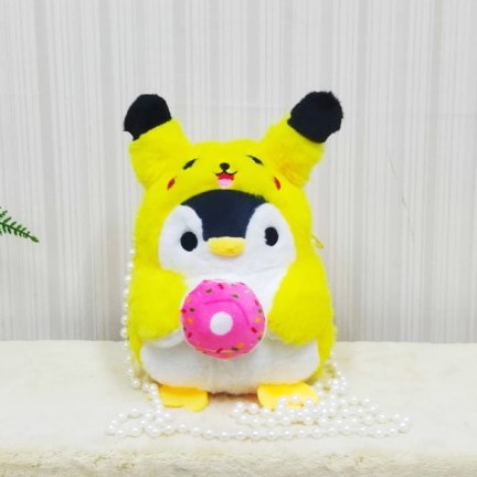 Tas Slempang boneka pinguin pokemon selempang anak Mutiara dompet baby