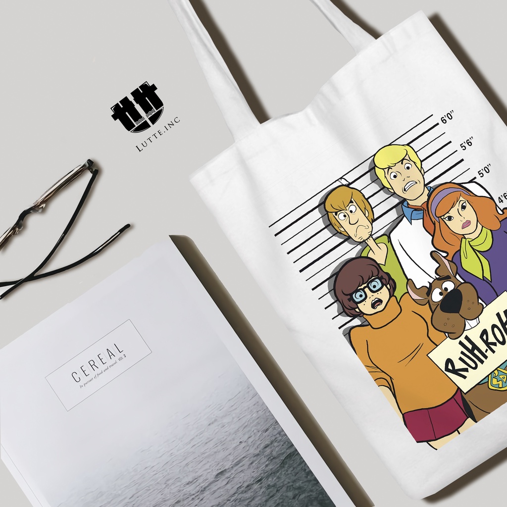 Totebag ScoobyDoo Kanvas Tote bag Original Lutte.Inc Tote Bag Premium Tas Tote Wanita