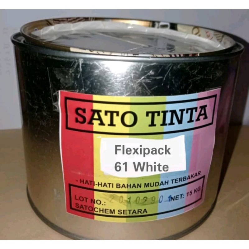 

Tinta Sablon Plastik Flexipack 61White, 92Black 1kg