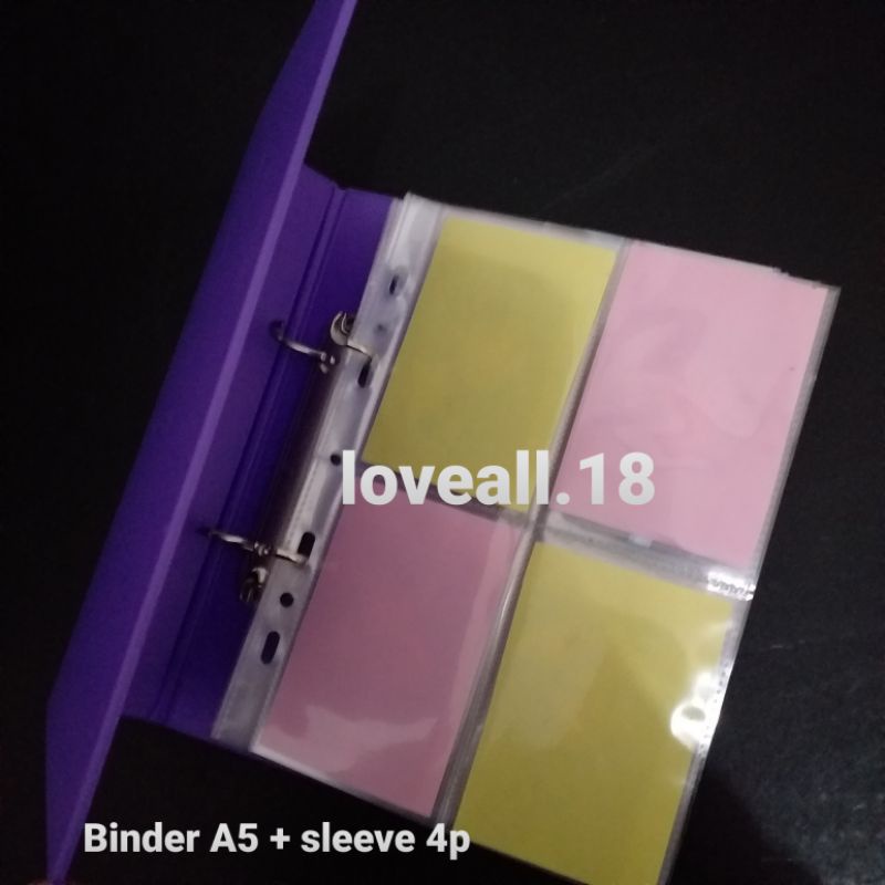 Binder Bambi A4 / A5 dengan sleeve 4p / 9p set