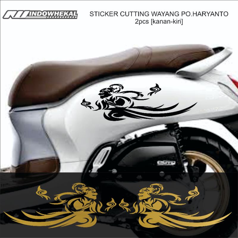 STIKER CUTTING WAYANG PO HARYANTO UNTUK BODI MOTOR/MOBIL