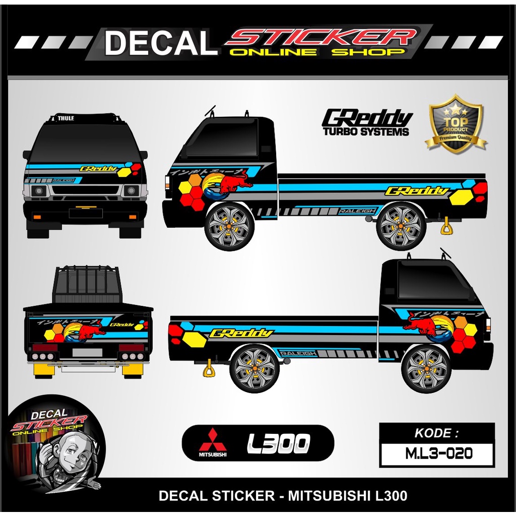 STICKER MOBIL PICK UP L300 DECAL VARIASI