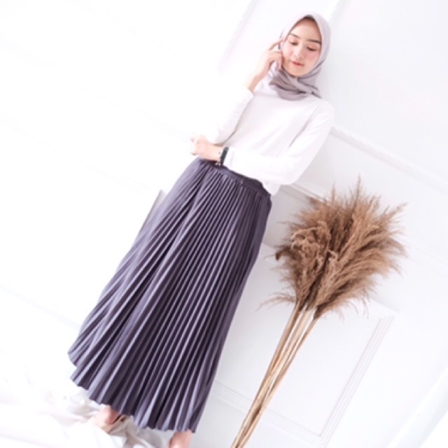 [PROMO] Rok Plisket - Rok Bahan Terbaik Premium PRISKET PLEATED / R.7 - 095-5007