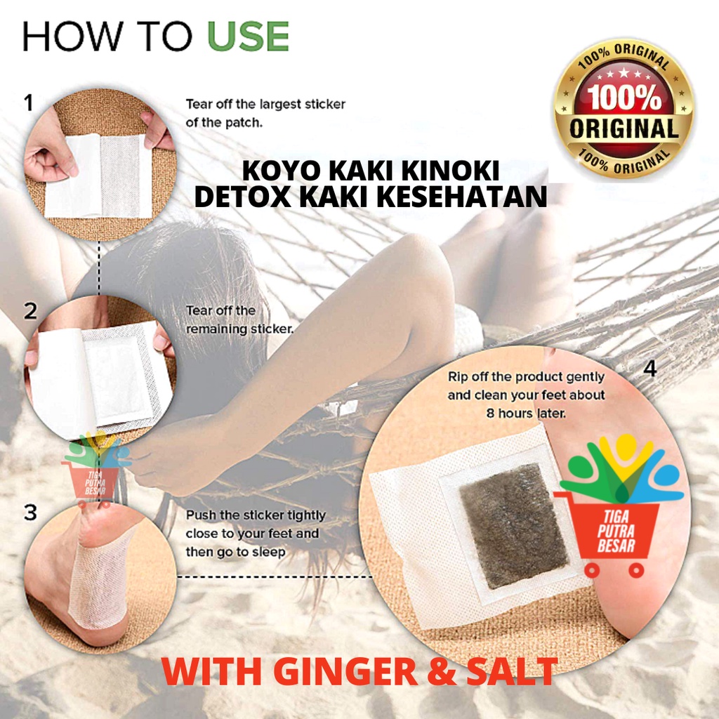 KOYO KAKI KINOKI ORIGINAL / DETOX KAKI UNTUK KESEHATAN / BOX ISI 10 PADS