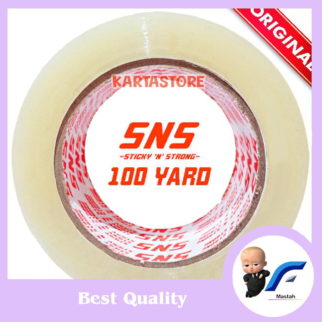 

*mgct* LAKBAN BENING 2 INCH 48MM X 100Y / ROLL KUALITAS MERK SNS