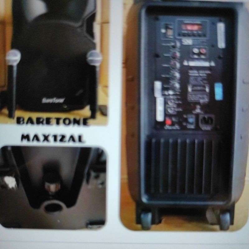 SPEAKER PORTABEL DAT 12 INC SUPER WOFER 2 MIC WIRELESS